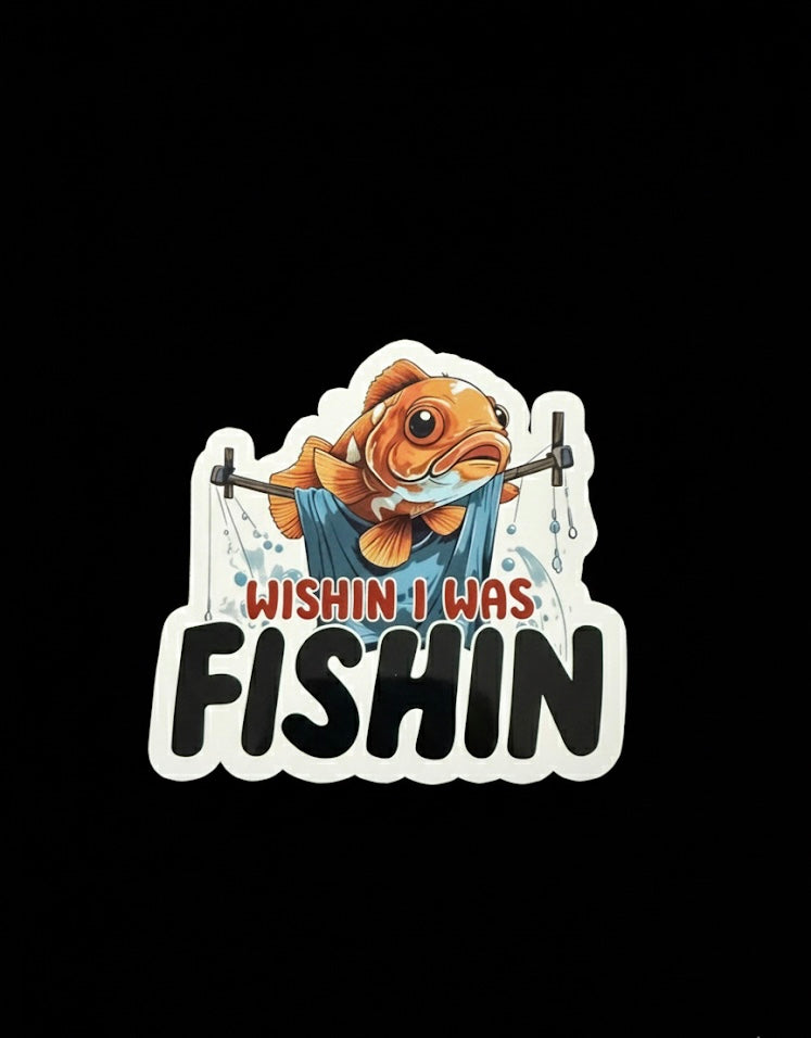 Funny Fishing stickers (Pack of 2)
