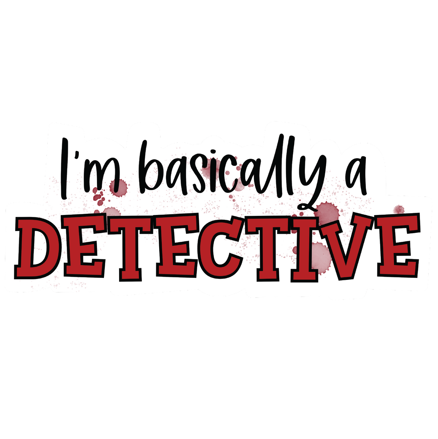 Laptop Detective vinyl Sticker