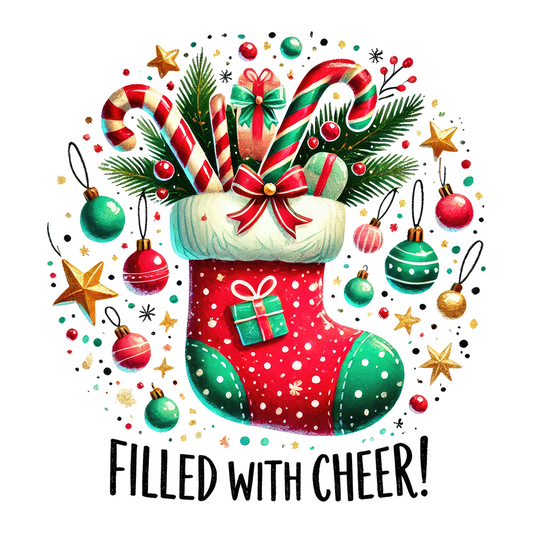 Christmas stocking stickers x 20