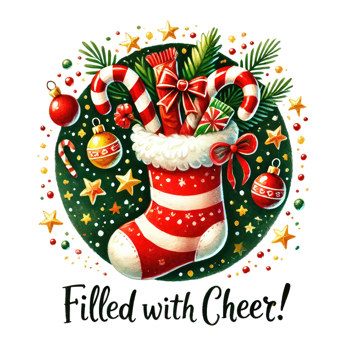 Christmas stocking stickers x 20