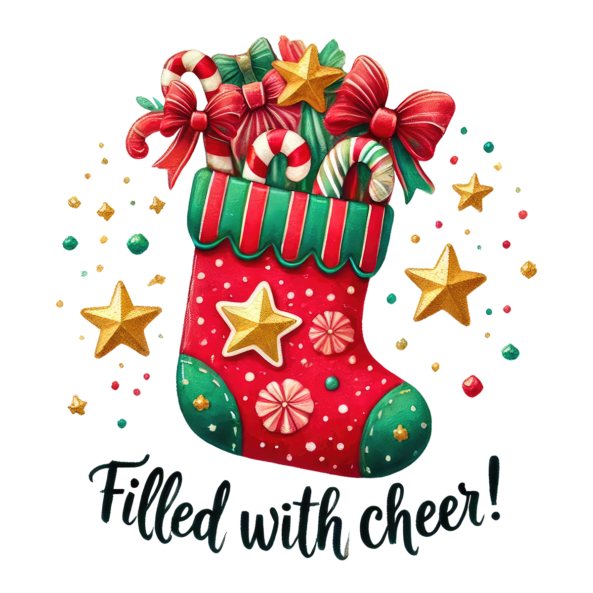 Christmas stocking stickers x 20