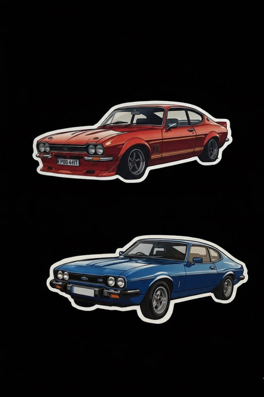Mk1 Ford capri stickers x2