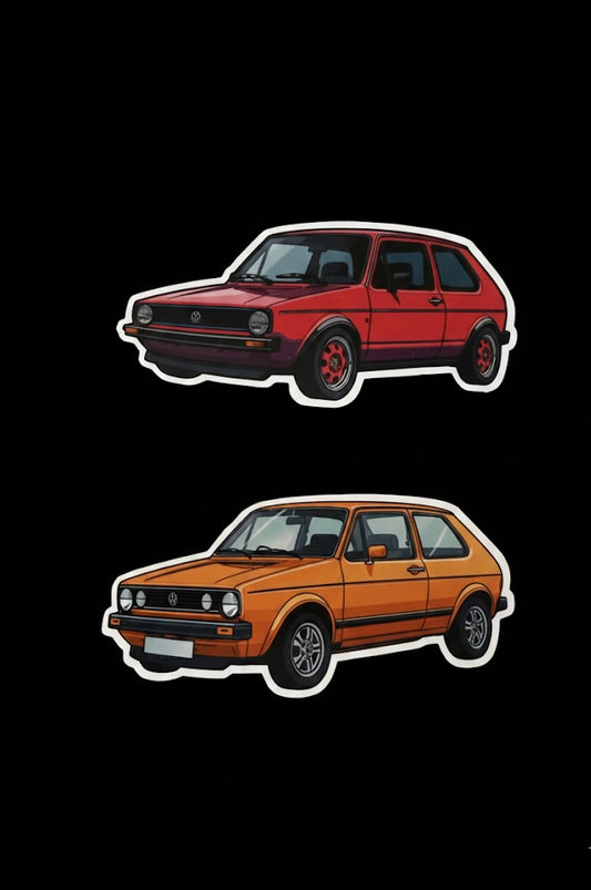 Mk1 Golf x 2 stickers