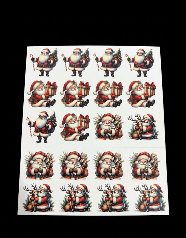 Santa Clause stickers x20