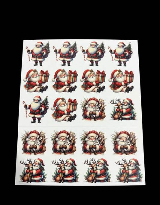 Santa Clause stickers x20
