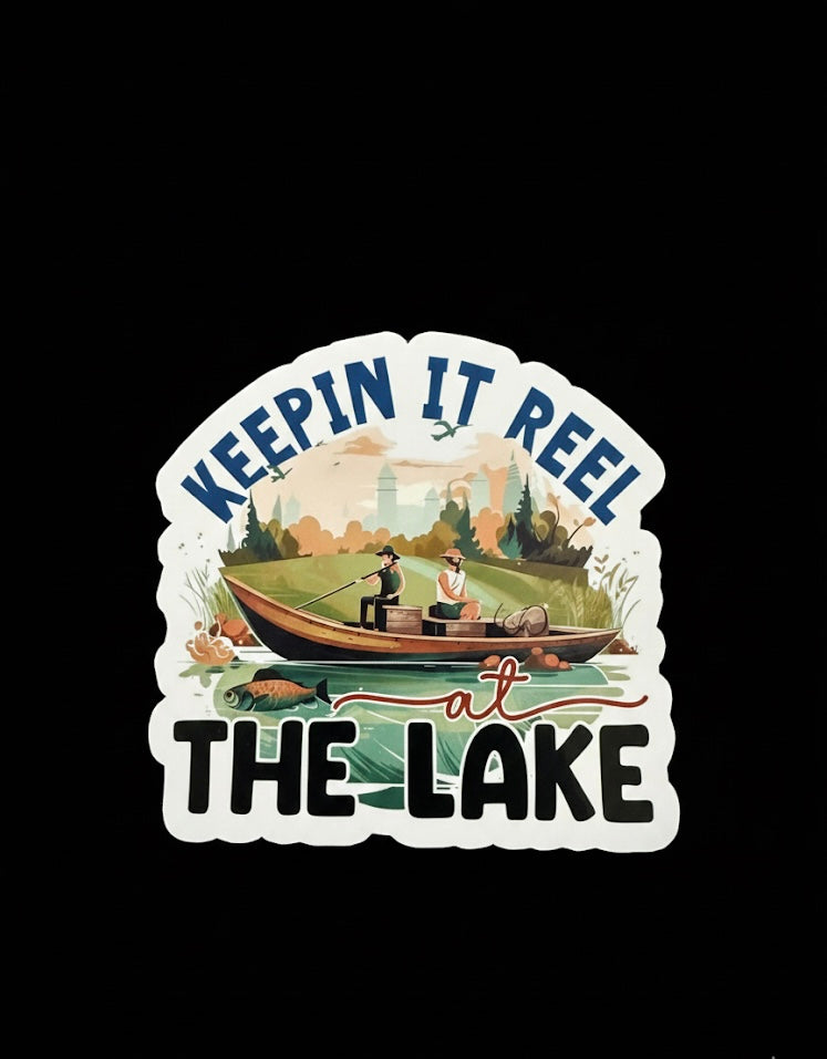 Funny Fishing stickers (Pack of 2)